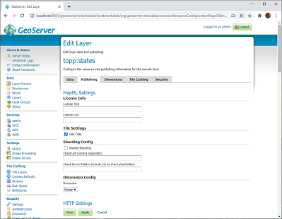 MapML Layer properties panel