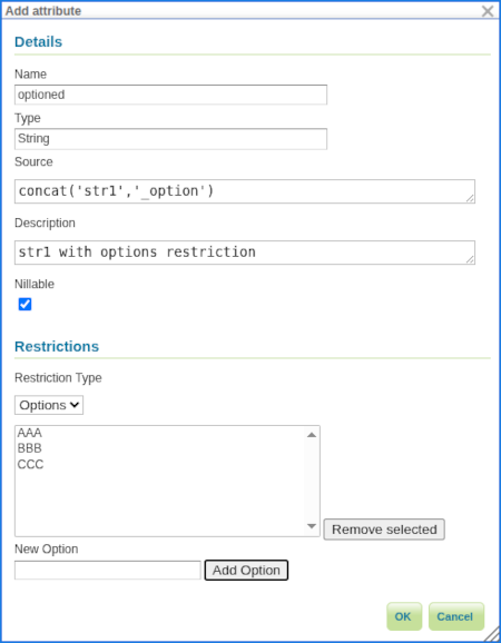 Attribute Restrictions