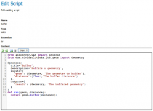 GeoScript Editor for GeoServer